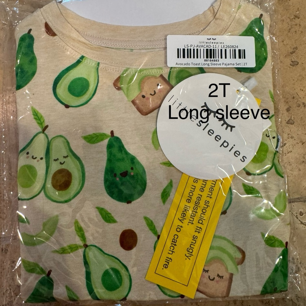 Little Sleepies Avocado Toast Long Sleeve 2 piece